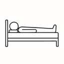 Lying Down - Knees Straight