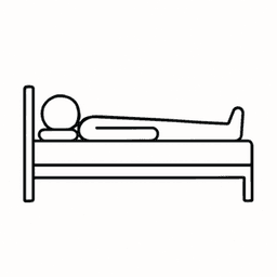 Lying Down - Knees Straight